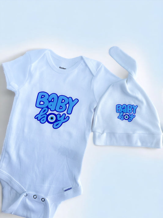 Evil Eye Design Baby Boy Gift Set