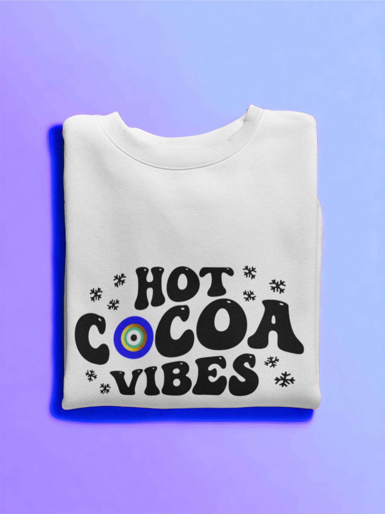 Hot Cocoa Vibes Amida By Zaa Evil Eye Sweatshirt, Evil Eye Sweatshirt, Evil Eye Clothes