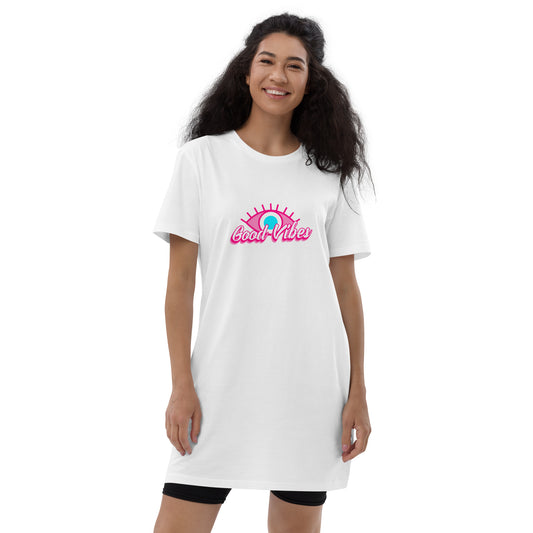 Pinky Vibes© Organic cotton t-shirt dress