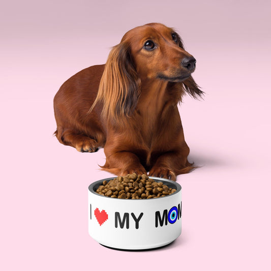 I Love My Mom Pet bowl