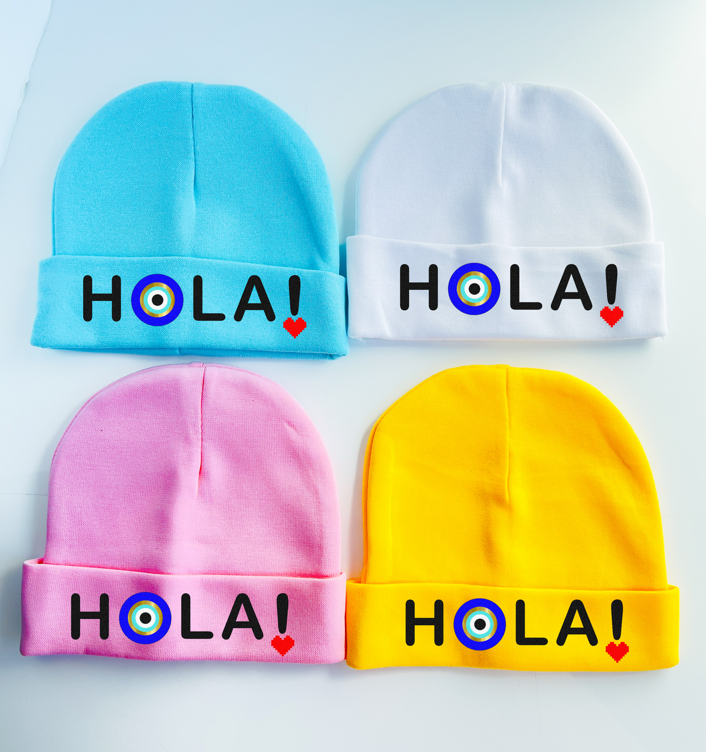 Hola Baby Hats And Mittens Set