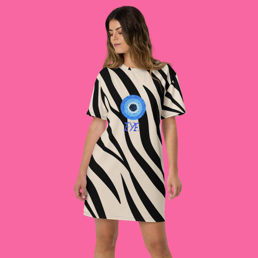 Zebra Eye T-shirt dress