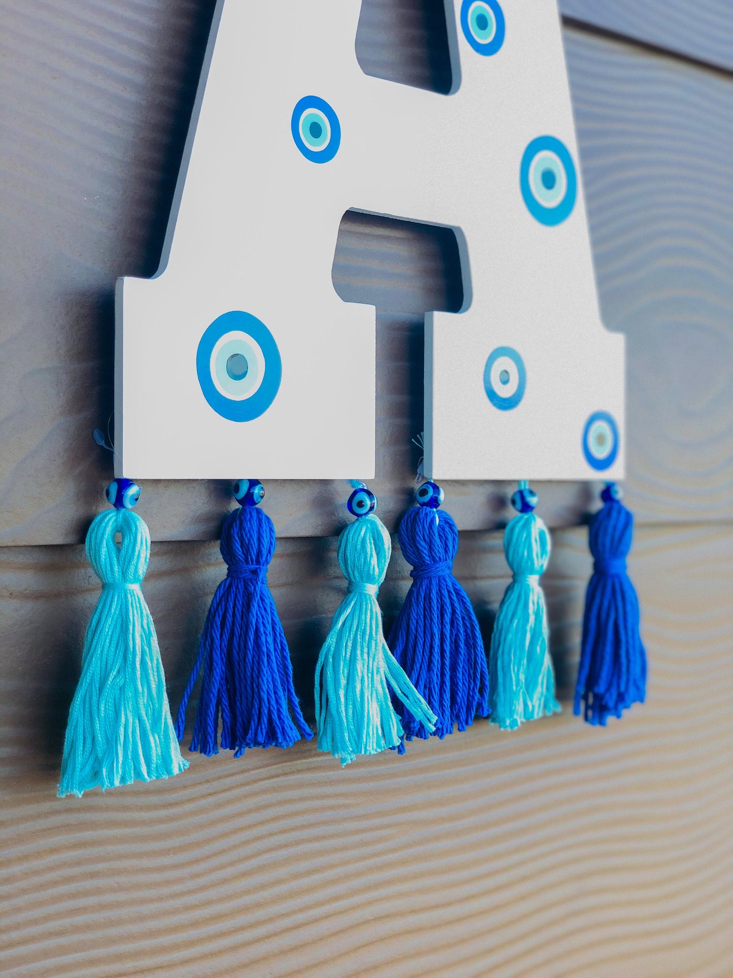 Evil Eye Wall Letter Sign Custom Name Wall Decor Hanging Evil Eye Charm For Your Name