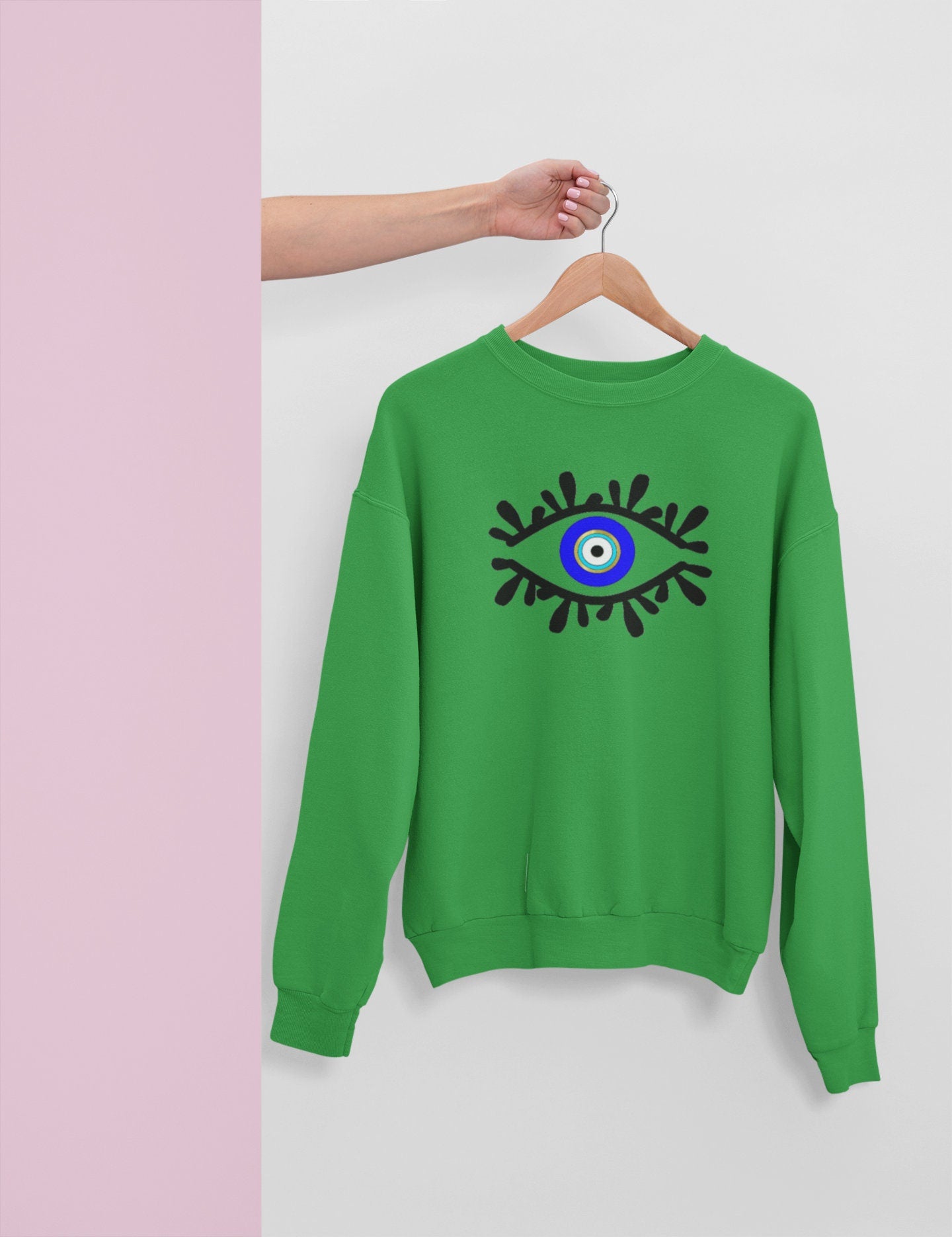 Amida By Zaa Evil Eye Sweatshirt, Evil Eye Sweatshirt, Evil Eye Clothes