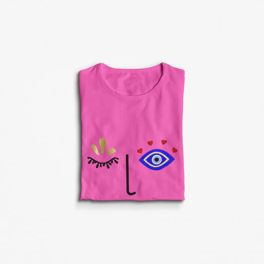 Evil Eye Face T shirt, Evil Eye T shirt, Woman Face T shirt