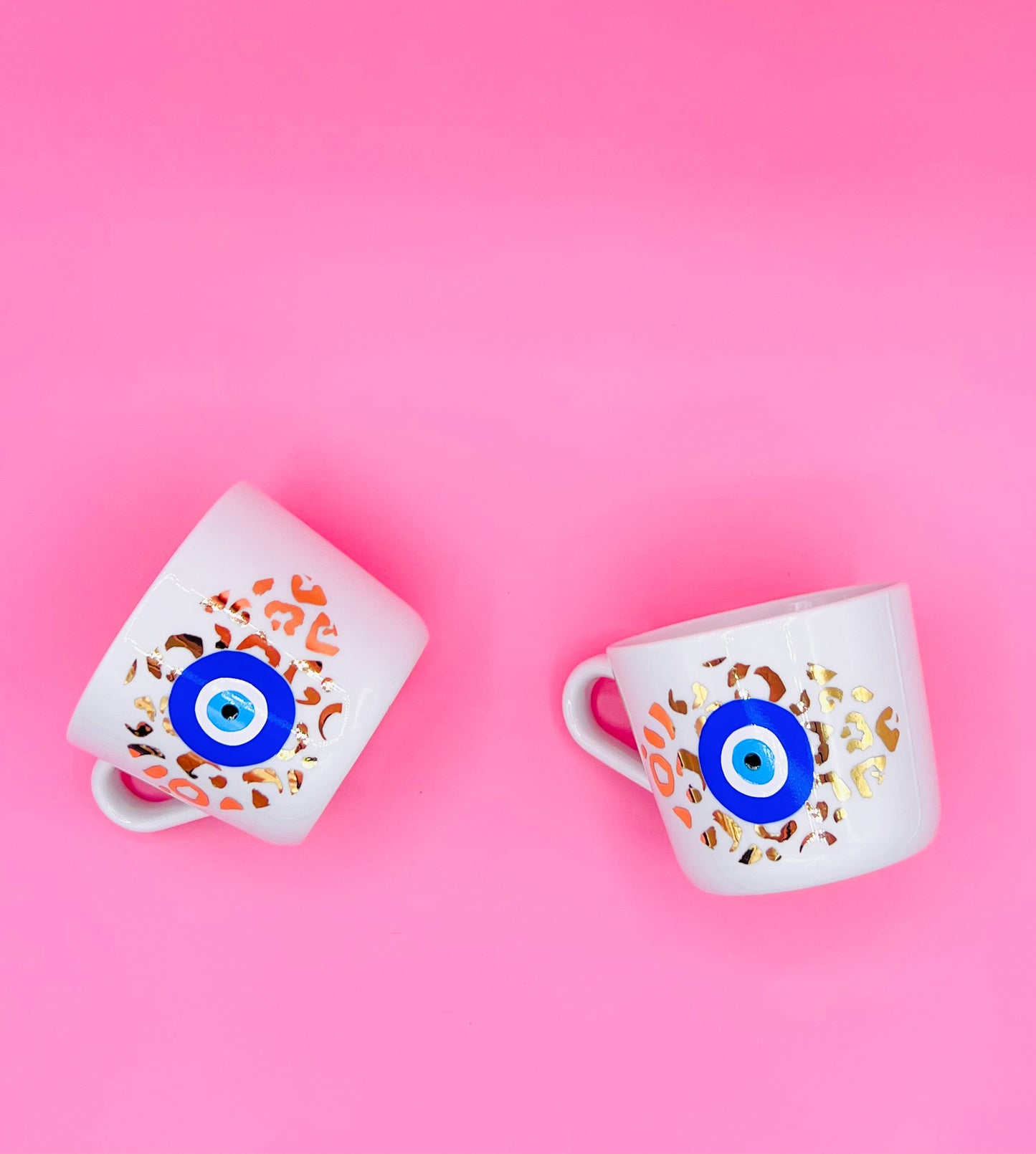 Evil Eye With Leopard Mug Amida By Zaa Personalized Glasses