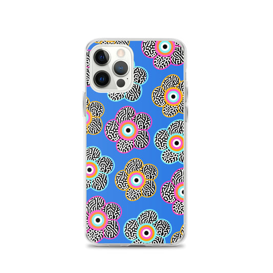 Flower With Evil Eye iPhone Case