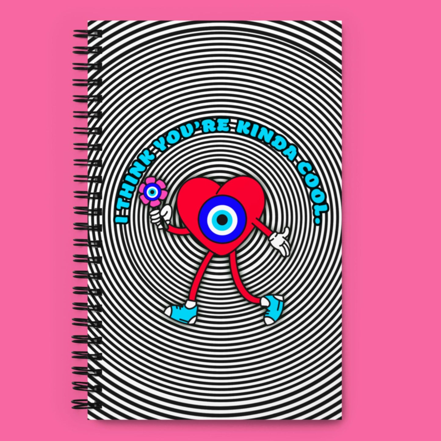 Kinda Cool Evil Eye Spiral notebook