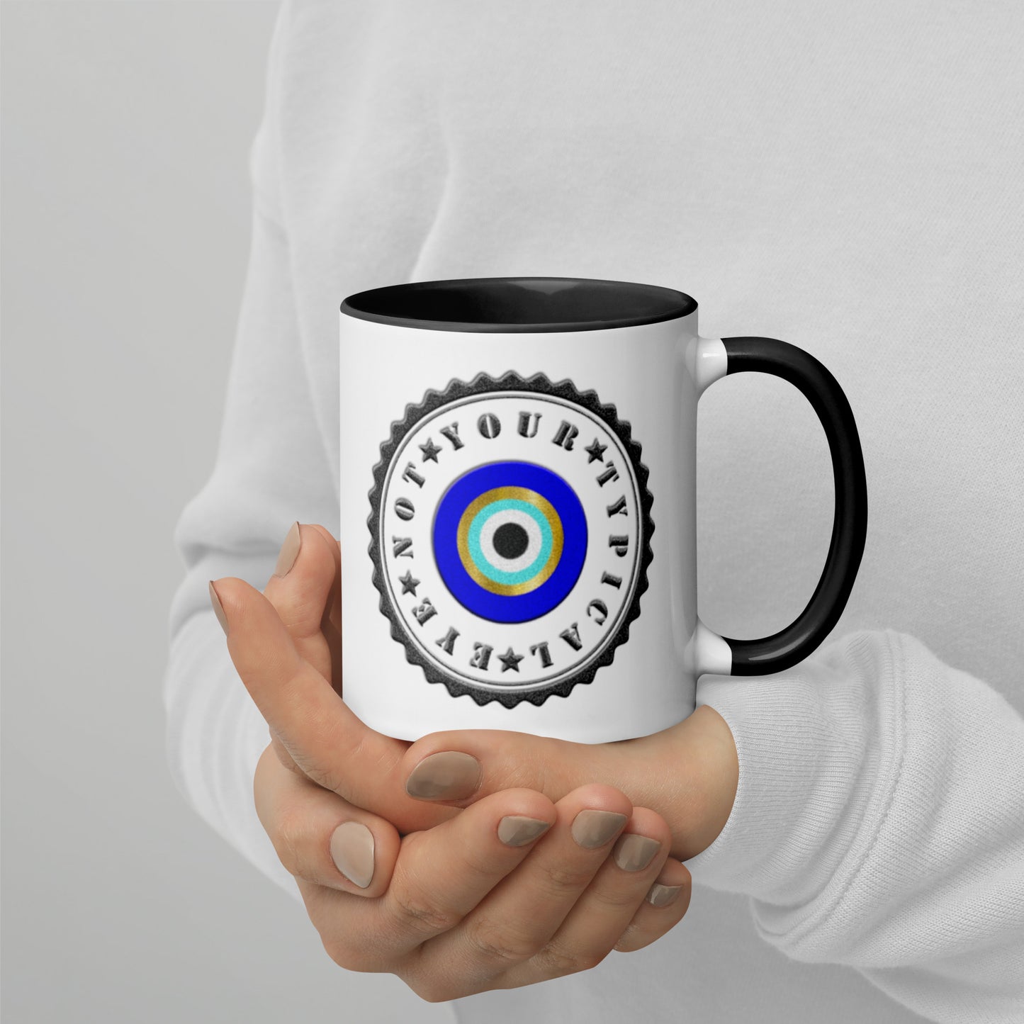 Not Your Typical Eye Stamp Mug with Color Inside