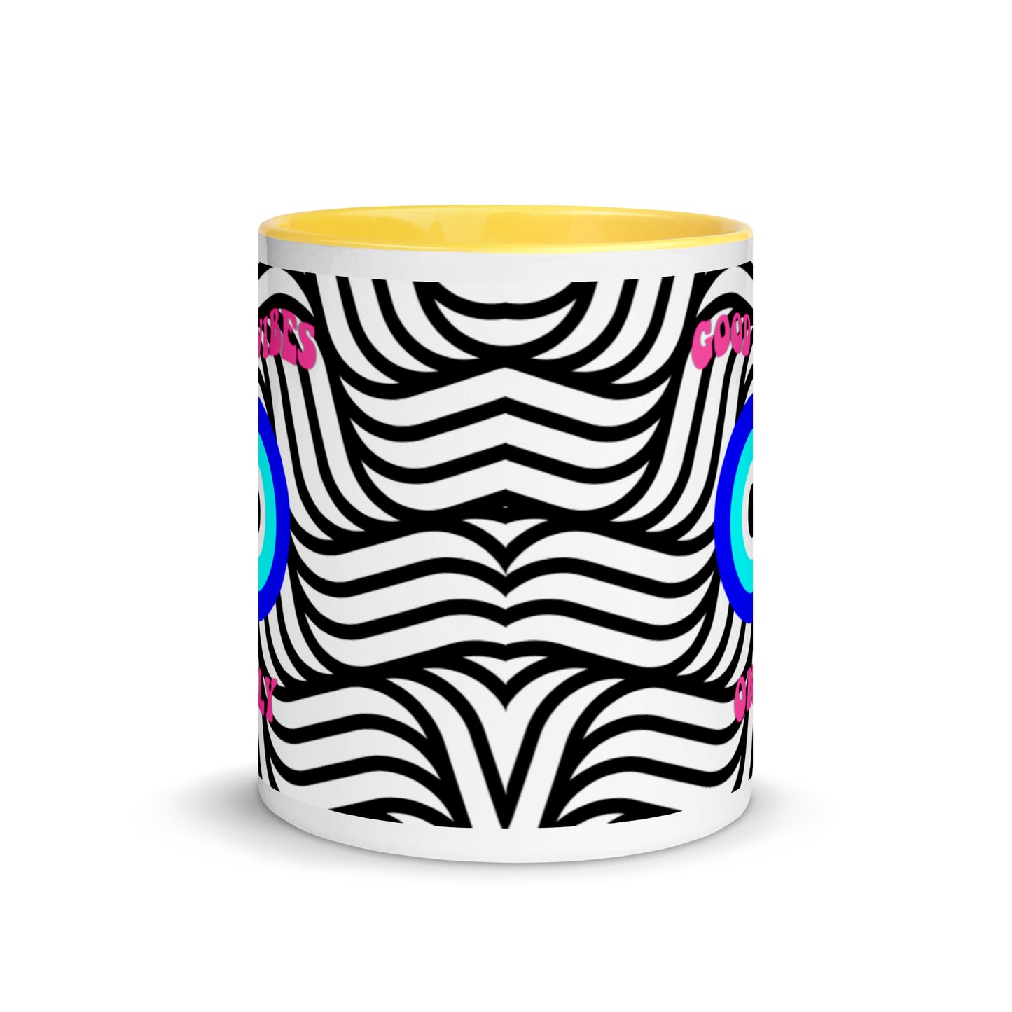 Good Vibes Only Evil Eye© Mug with Color Inside