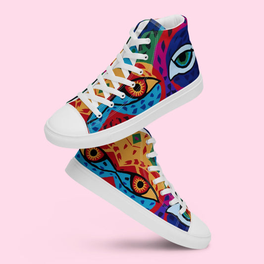 The Eye Of Nature Women’s high top canvas shoes