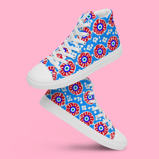 I Feel Lucky Women’s high top canvas shoes