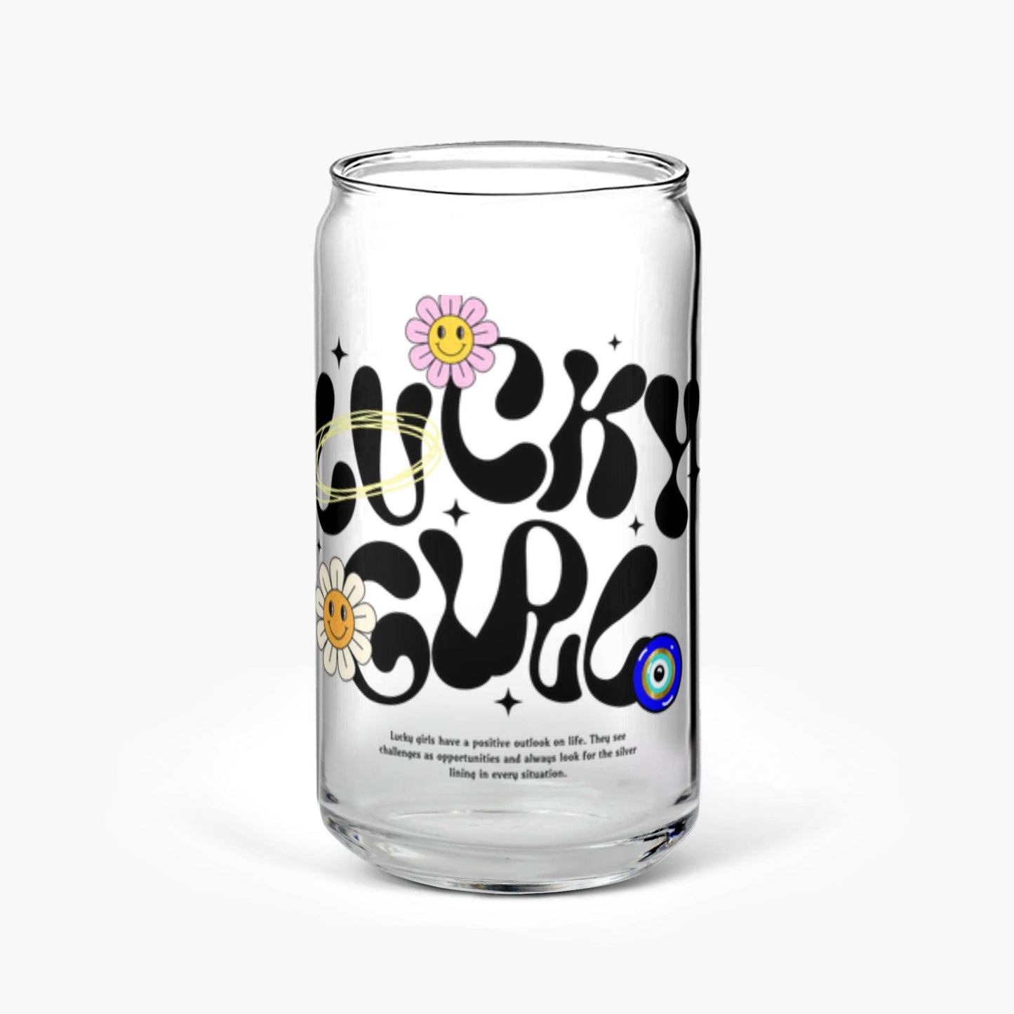 Lucky Girl Soda Can Glasses