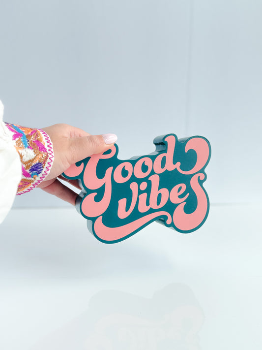 Good Vibes Wood Decor