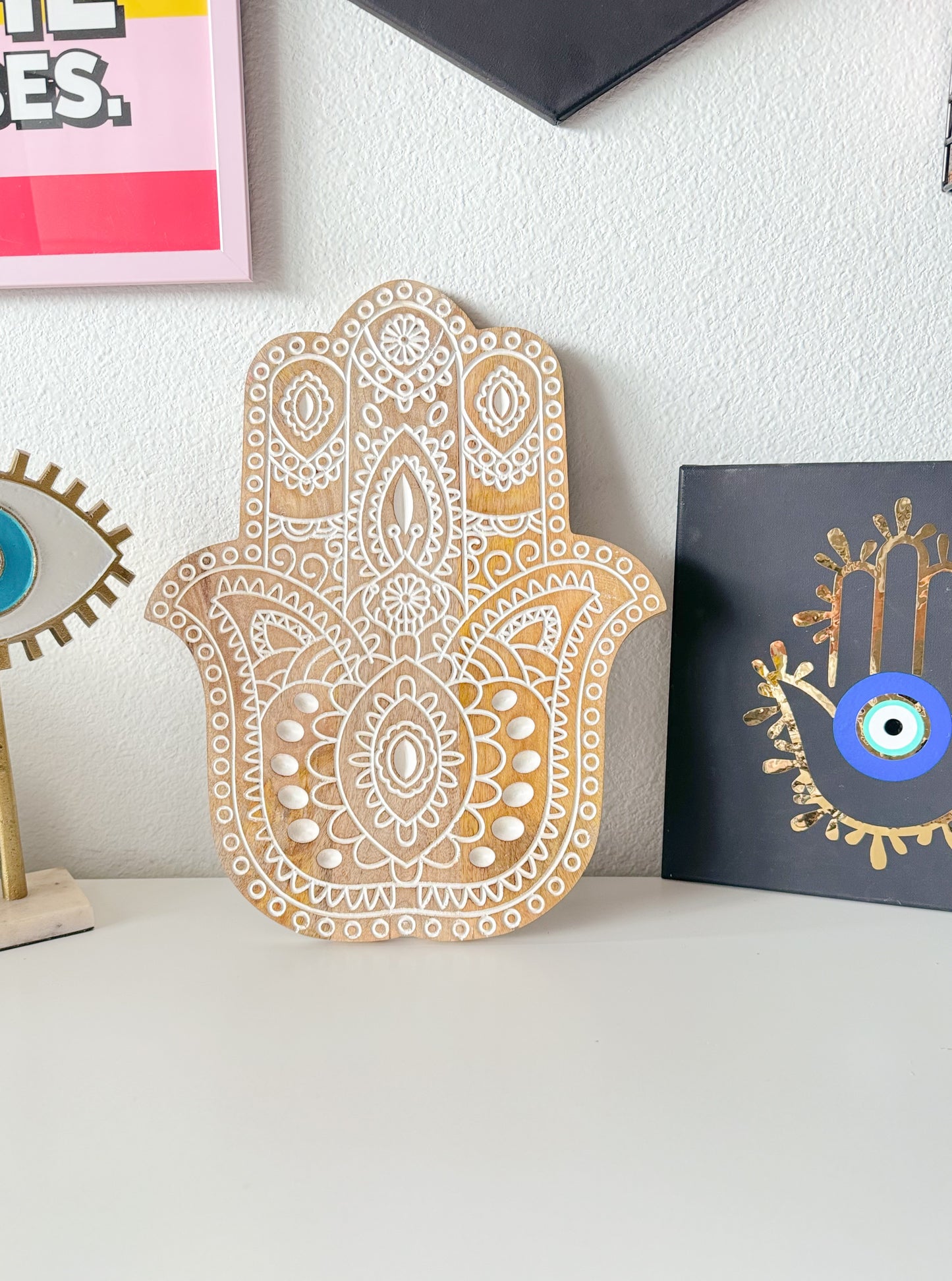 Wooden Hamsa