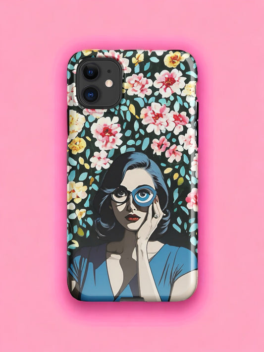 Floral Empower Women Eye Snap case for iPhone®