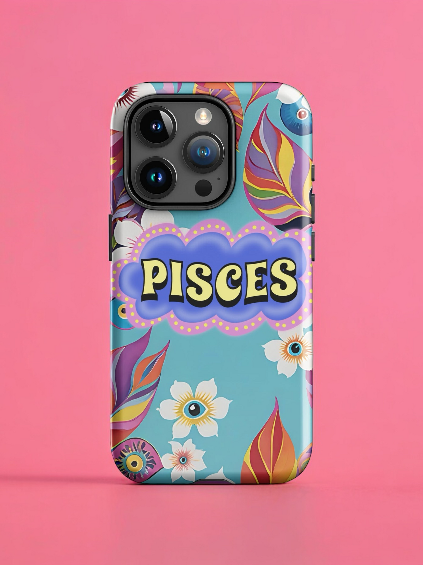 Pisces Zodiac Evil Eye Tough Case for iPhone®