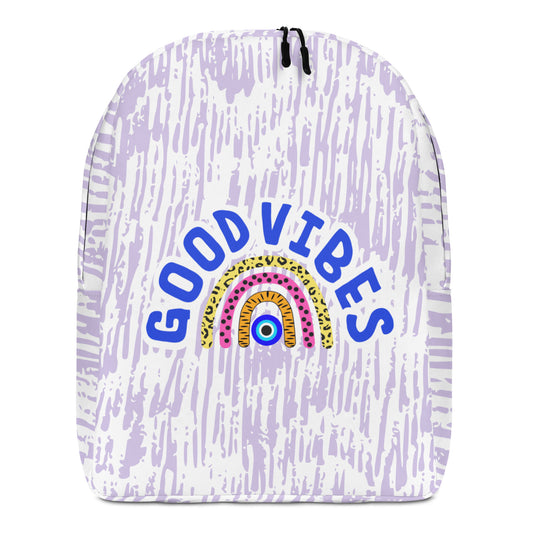 Good Vibes Rainbow Minimalist Backpack