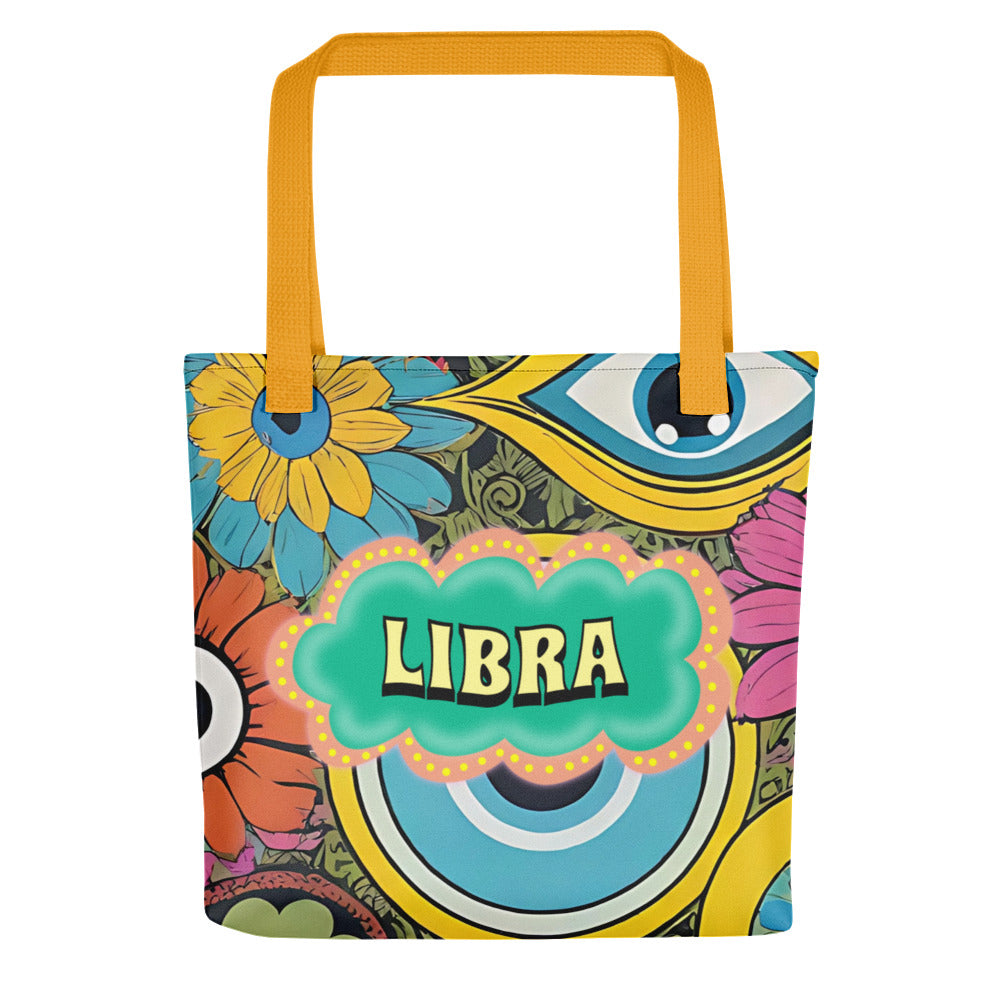 Libra Zodiac Evil Eye Tote bag