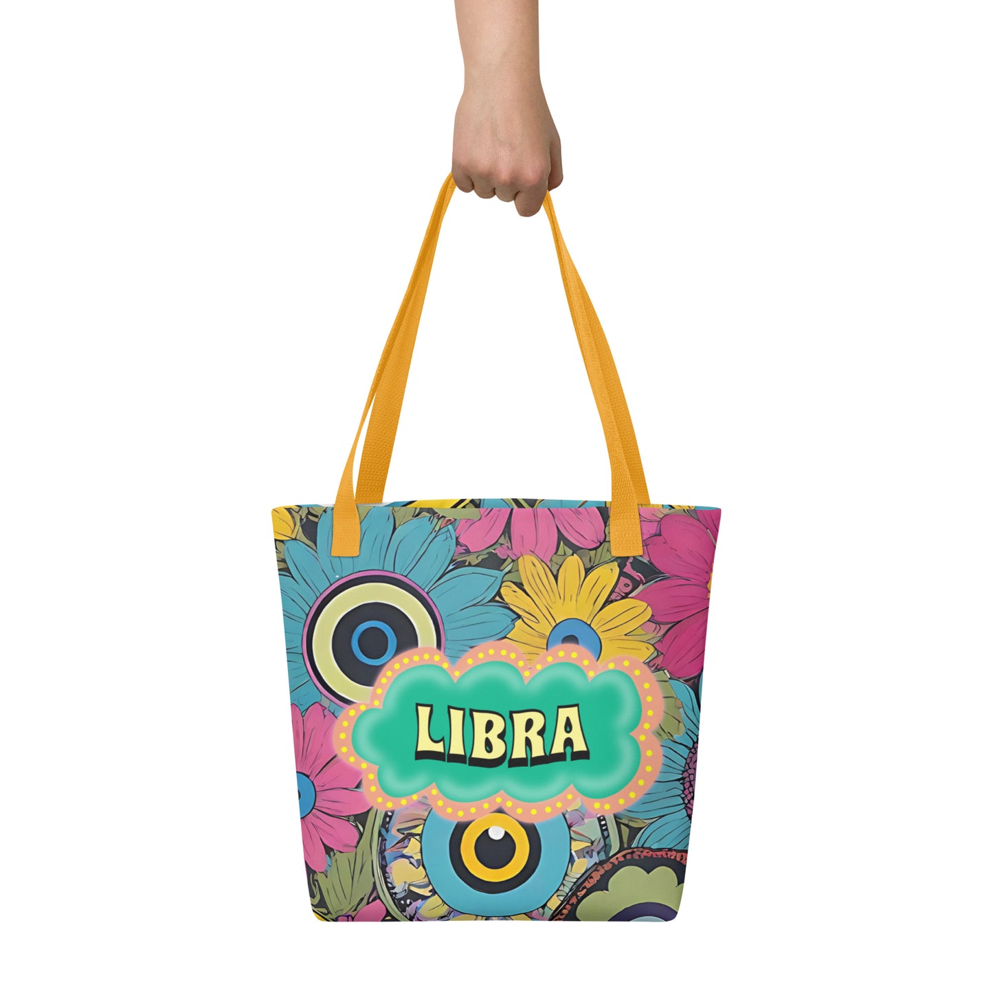 Libra Zodiac Evil Eye Tote bag