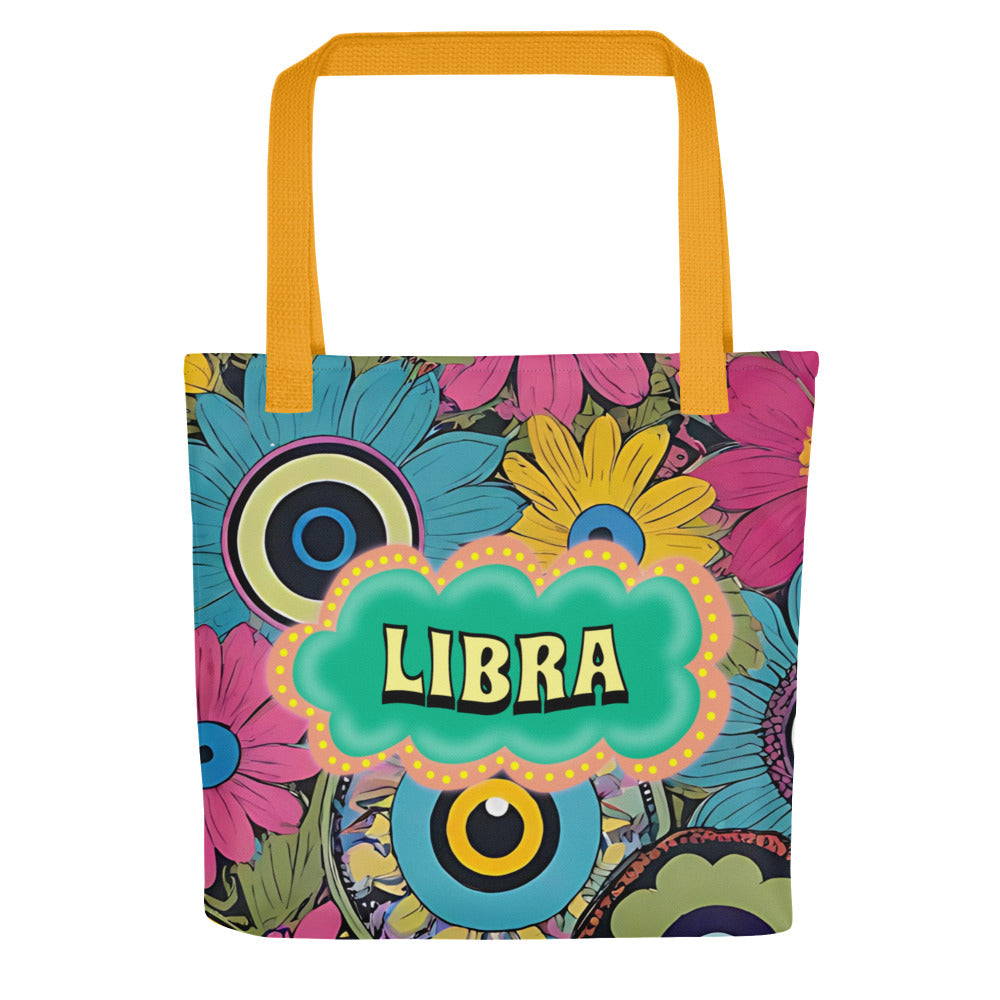 Libra Zodiac Evil Eye Tote bag