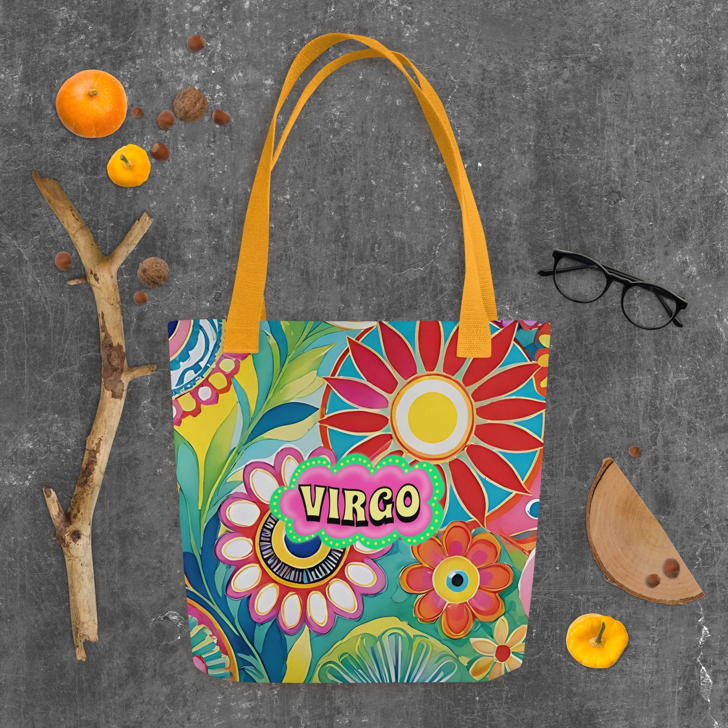 Virgo Zodiac Evil Eye Tote bag