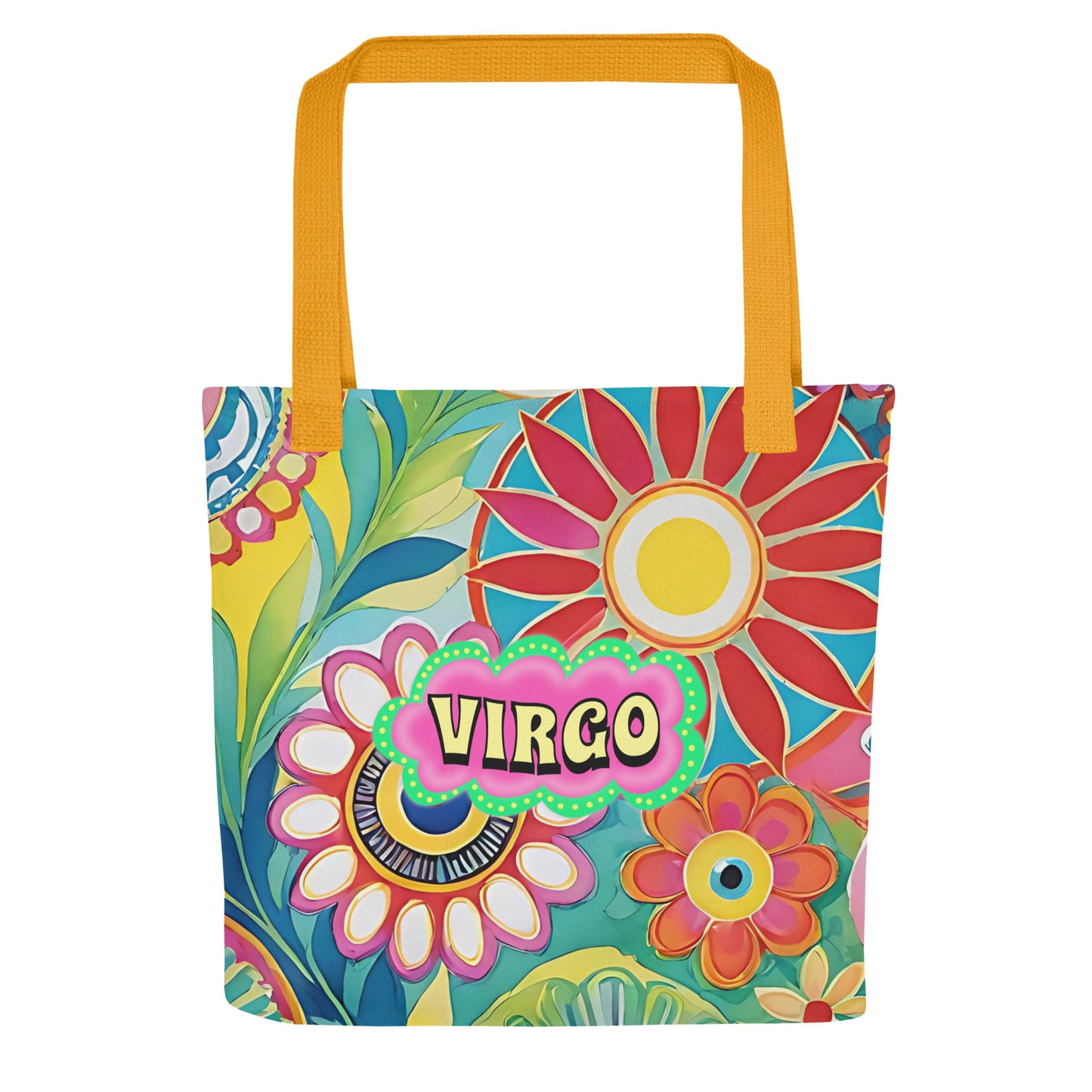 Virgo Zodiac Evil Eye Tote bag