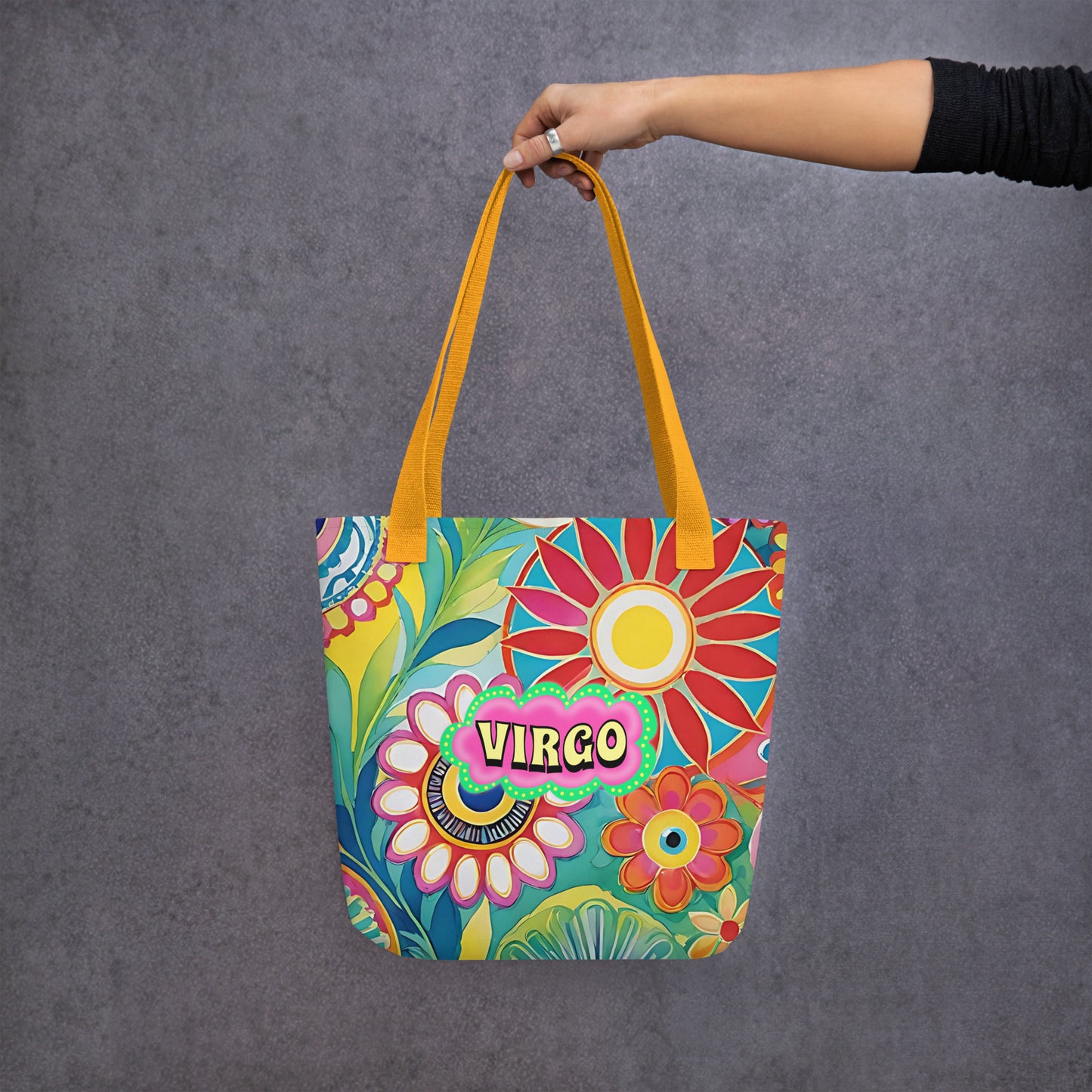 Virgo Zodiac Evil Eye Tote bag