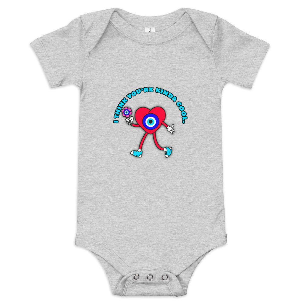 You Are Kinda Cool Evil Eye Baby short sleeve one piece