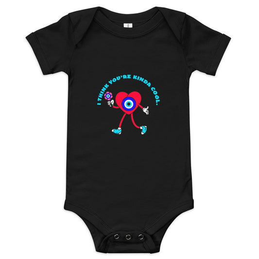 You Are Kinda Cool Evil Eye Baby short sleeve one piece