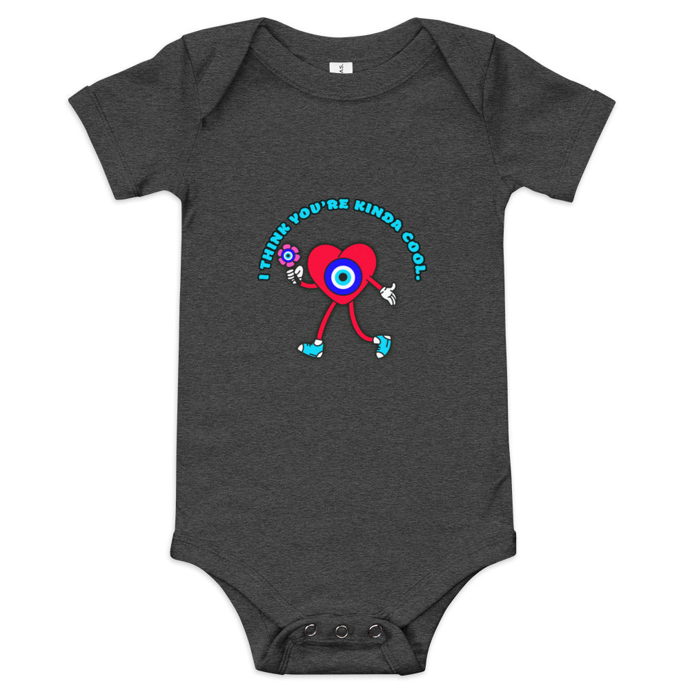 You Are Kinda Cool Evil Eye Baby short sleeve one piece