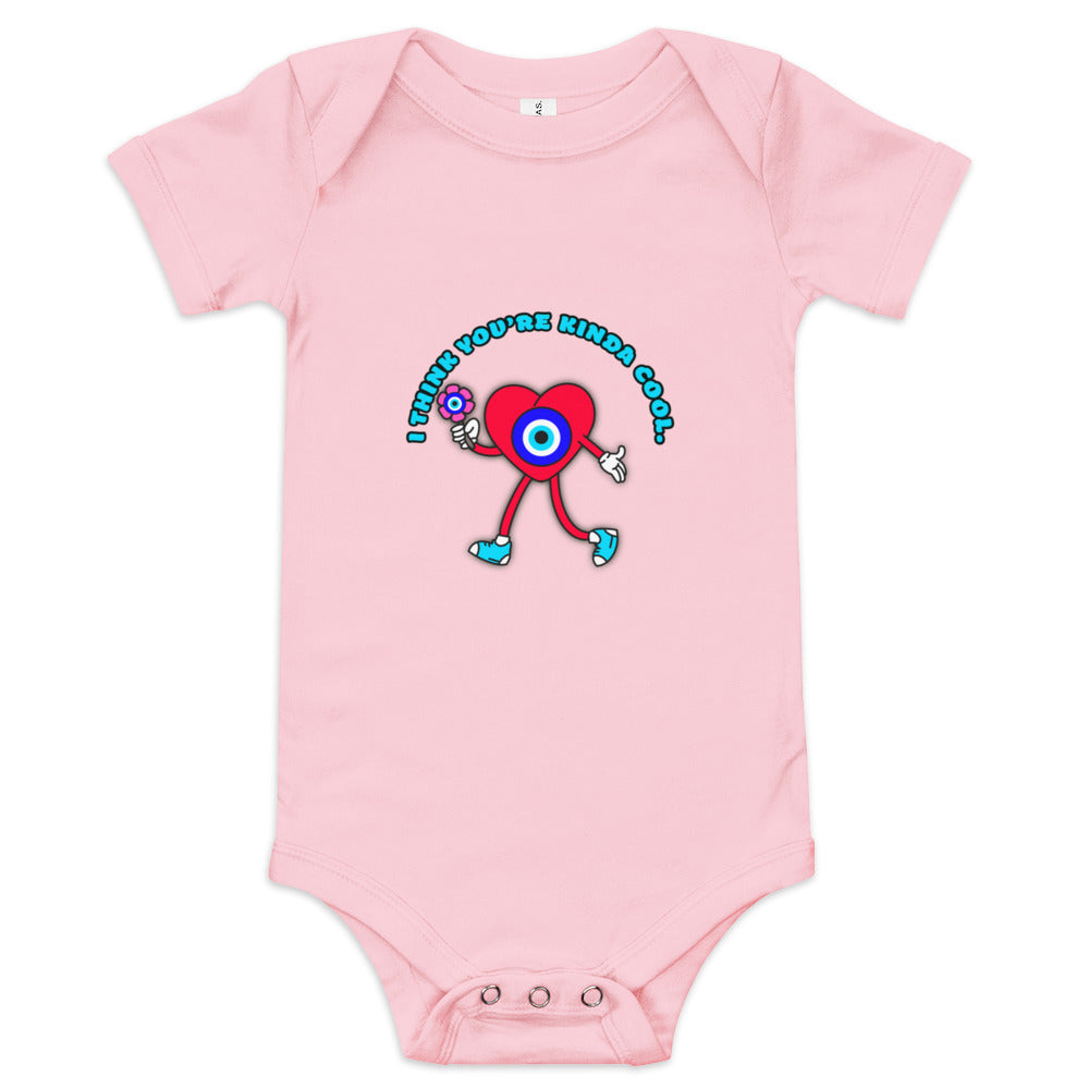 You Are Kinda Cool Evil Eye Baby short sleeve one piece