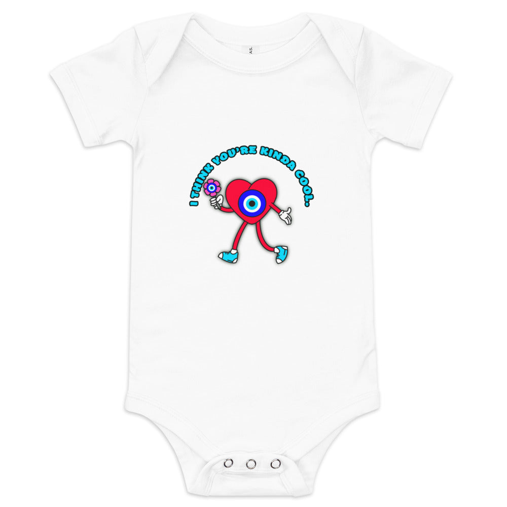 You Are Kinda Cool Evil Eye Baby short sleeve one piece