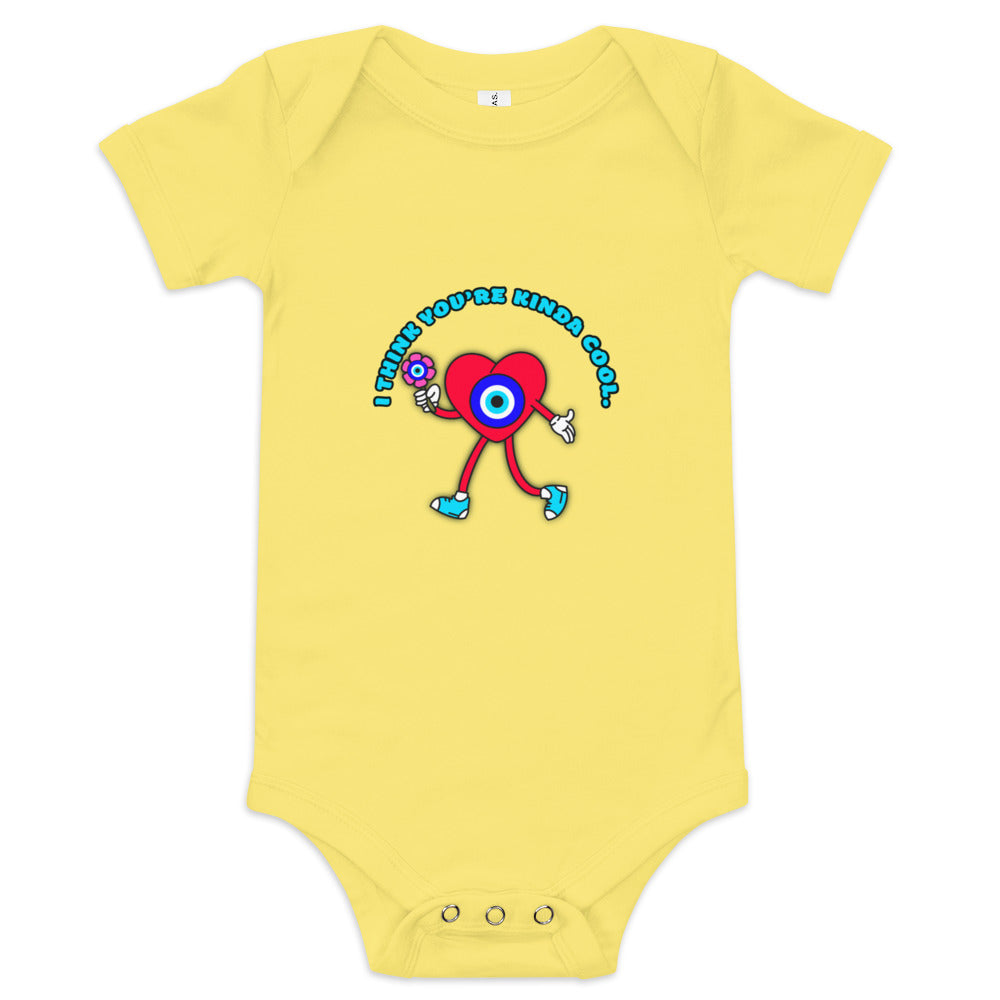 You Are Kinda Cool Evil Eye Baby short sleeve one piece