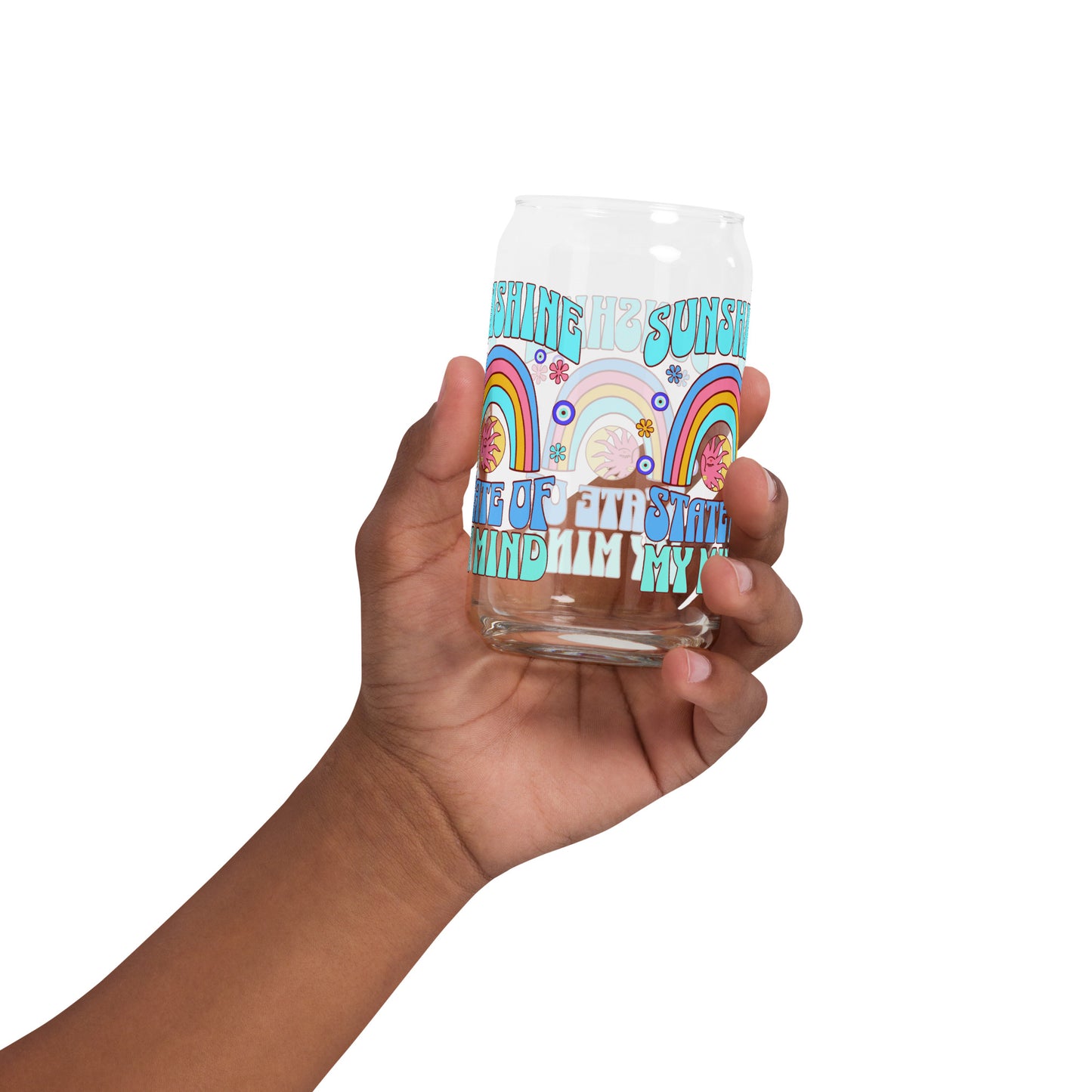 Sunshine State Of My Mind Can-shaped glass