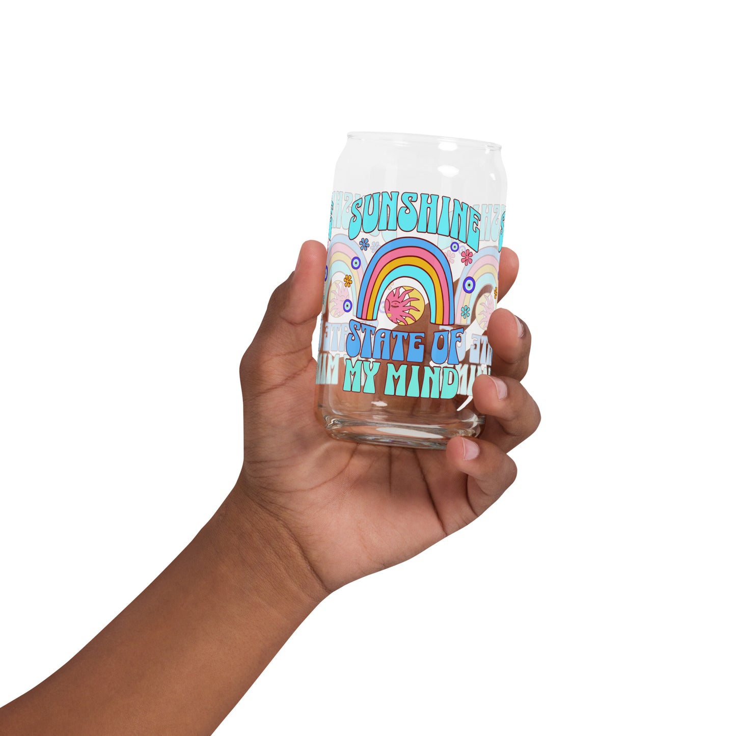 Sunshine State Of My Mind Can-shaped glass