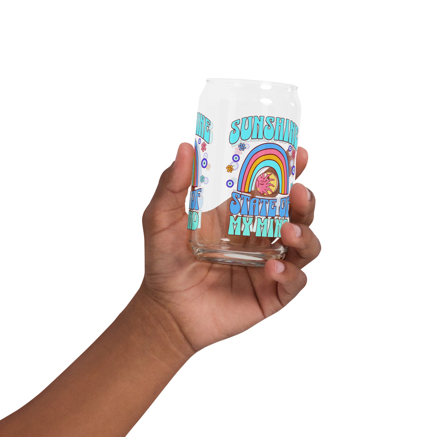 Sunshine State Of My Mind Can-shaped glass