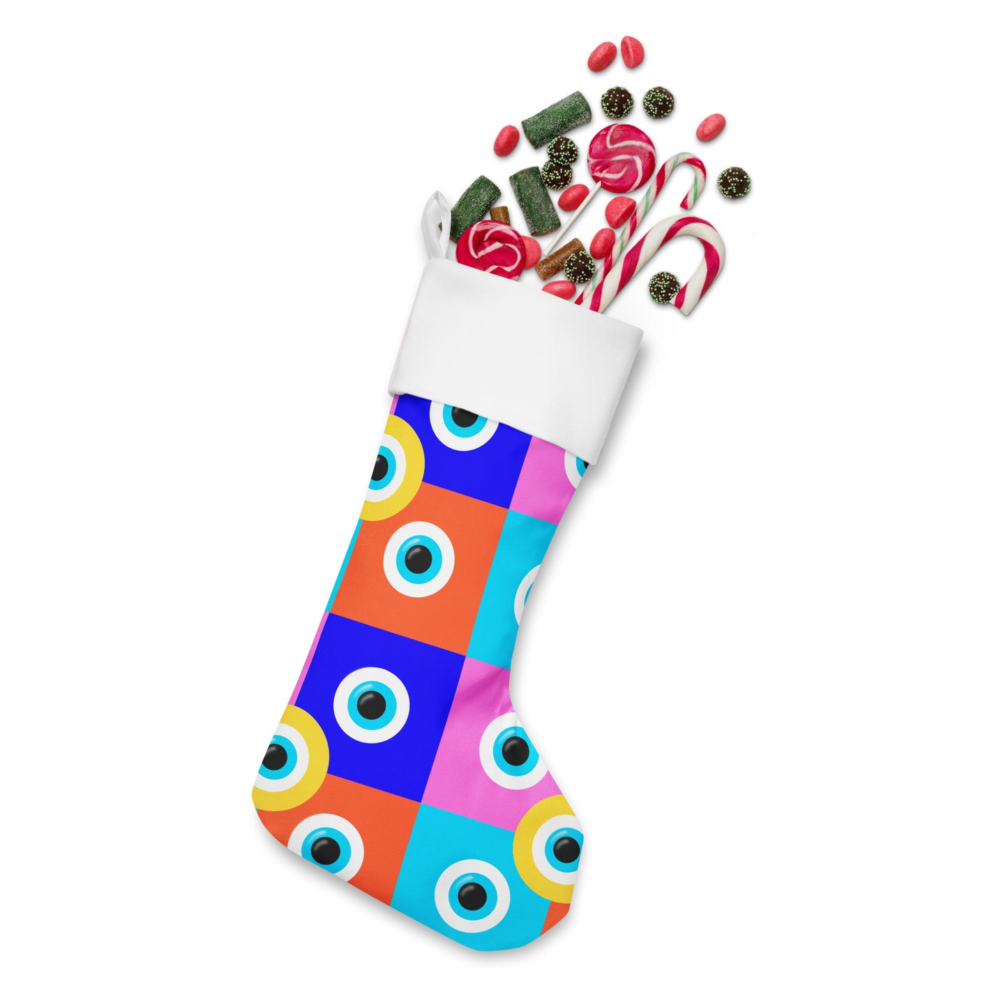 Evil Eye Carnival Christmas stocking