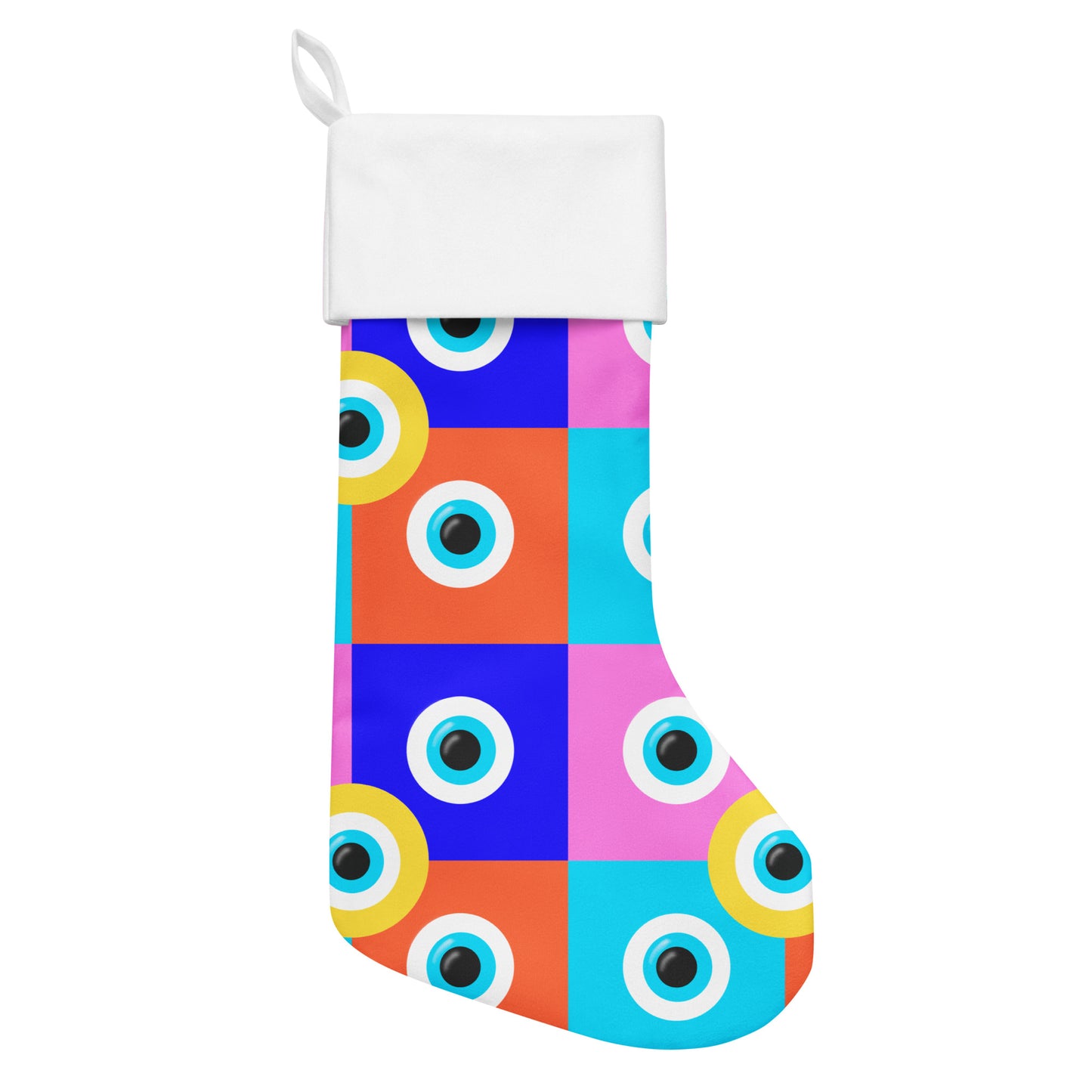 Evil Eye Carnival Christmas stocking