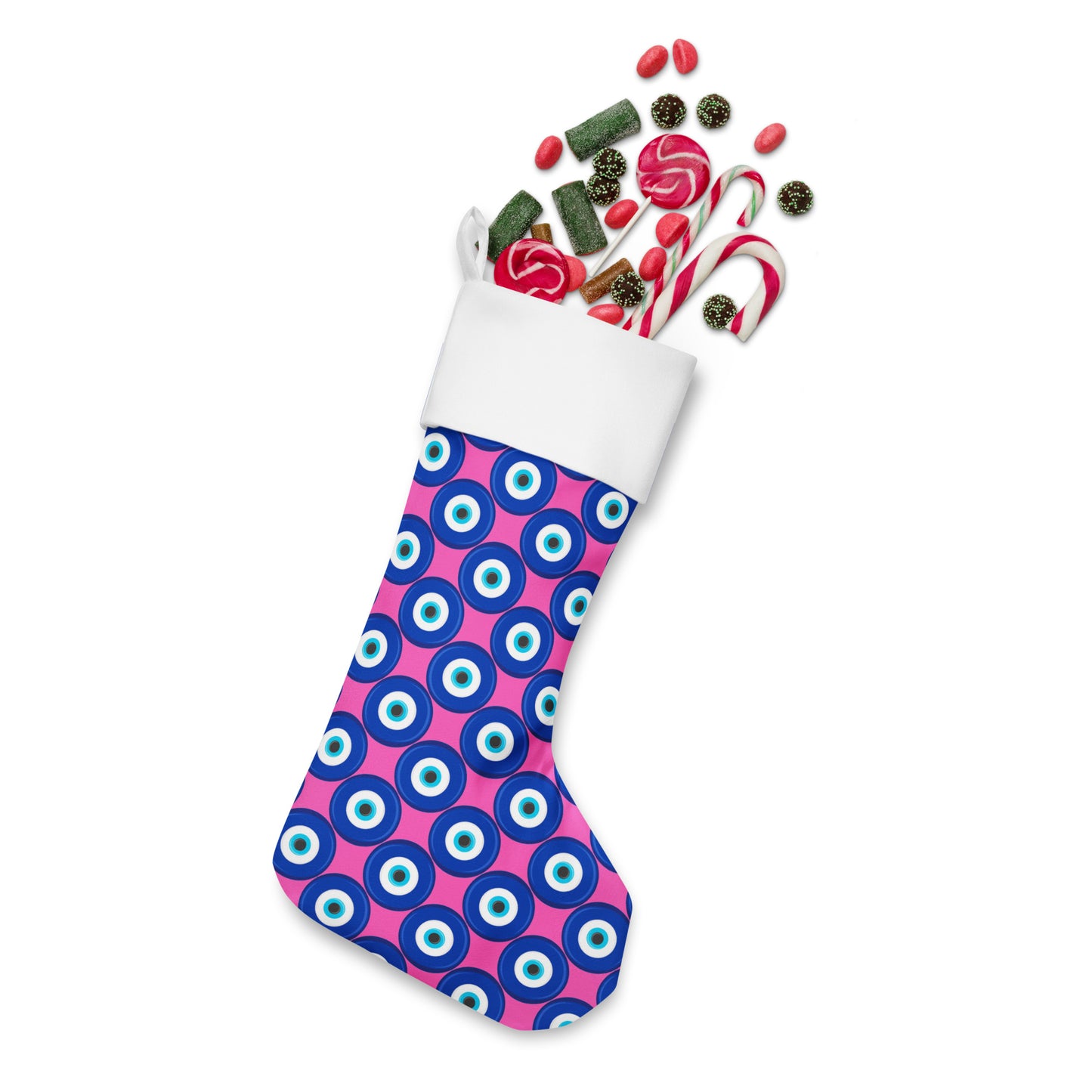 Evil Eye Christmas stocking