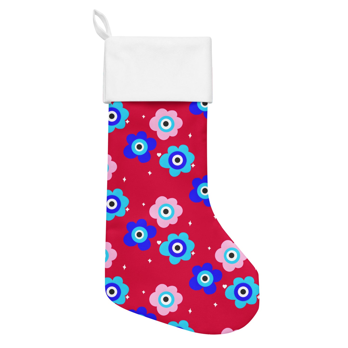 Floral Eye Christmas stocking