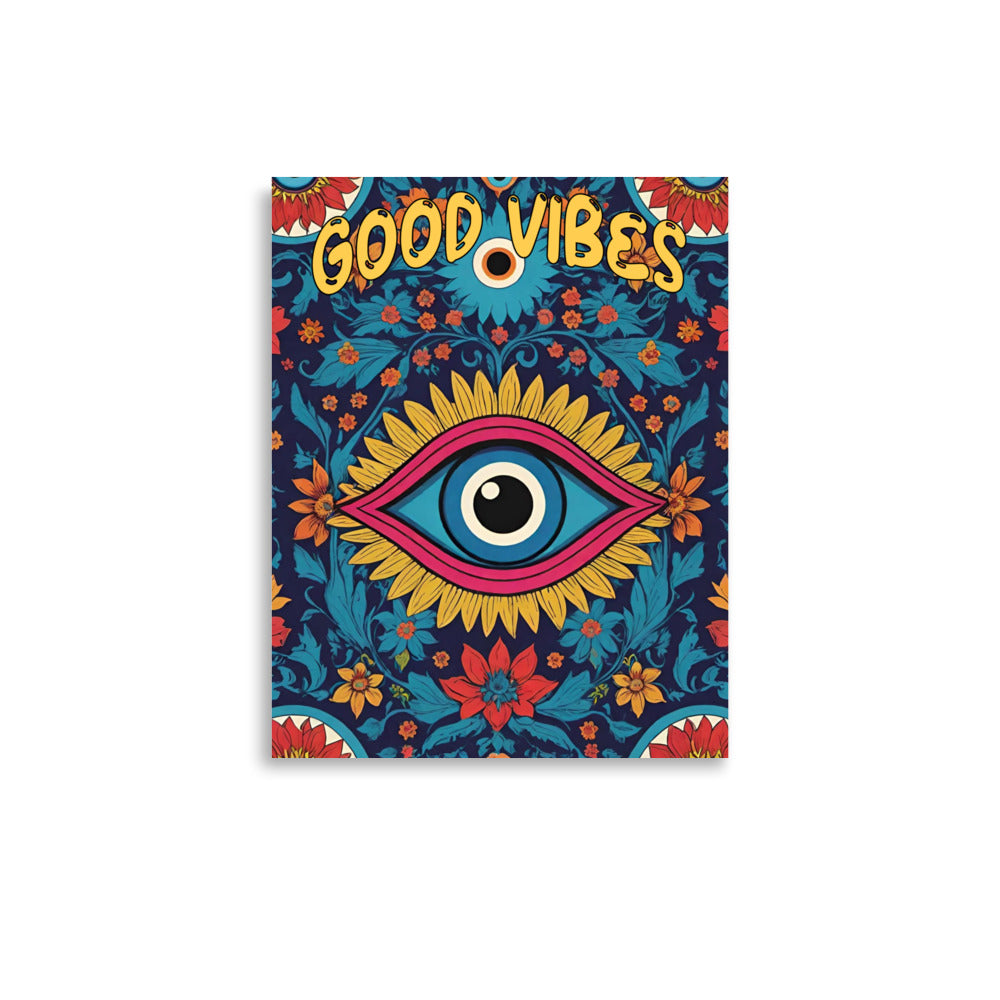 Retro Good Vibes Poster