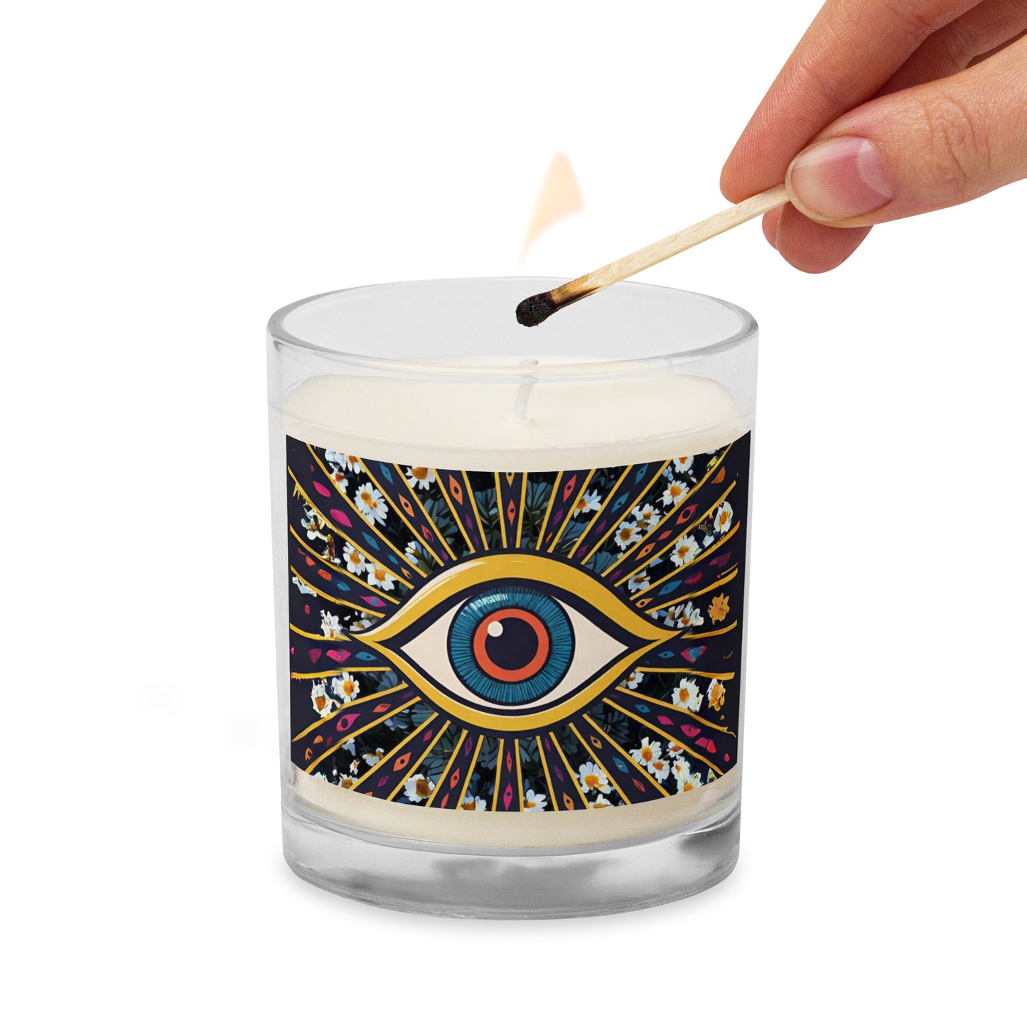 Eye Of Nature Glass jar soy wax candle