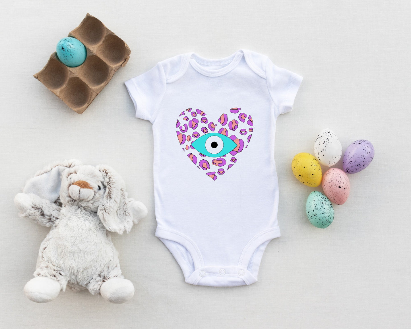 Leopard And Eye Baby Onesie