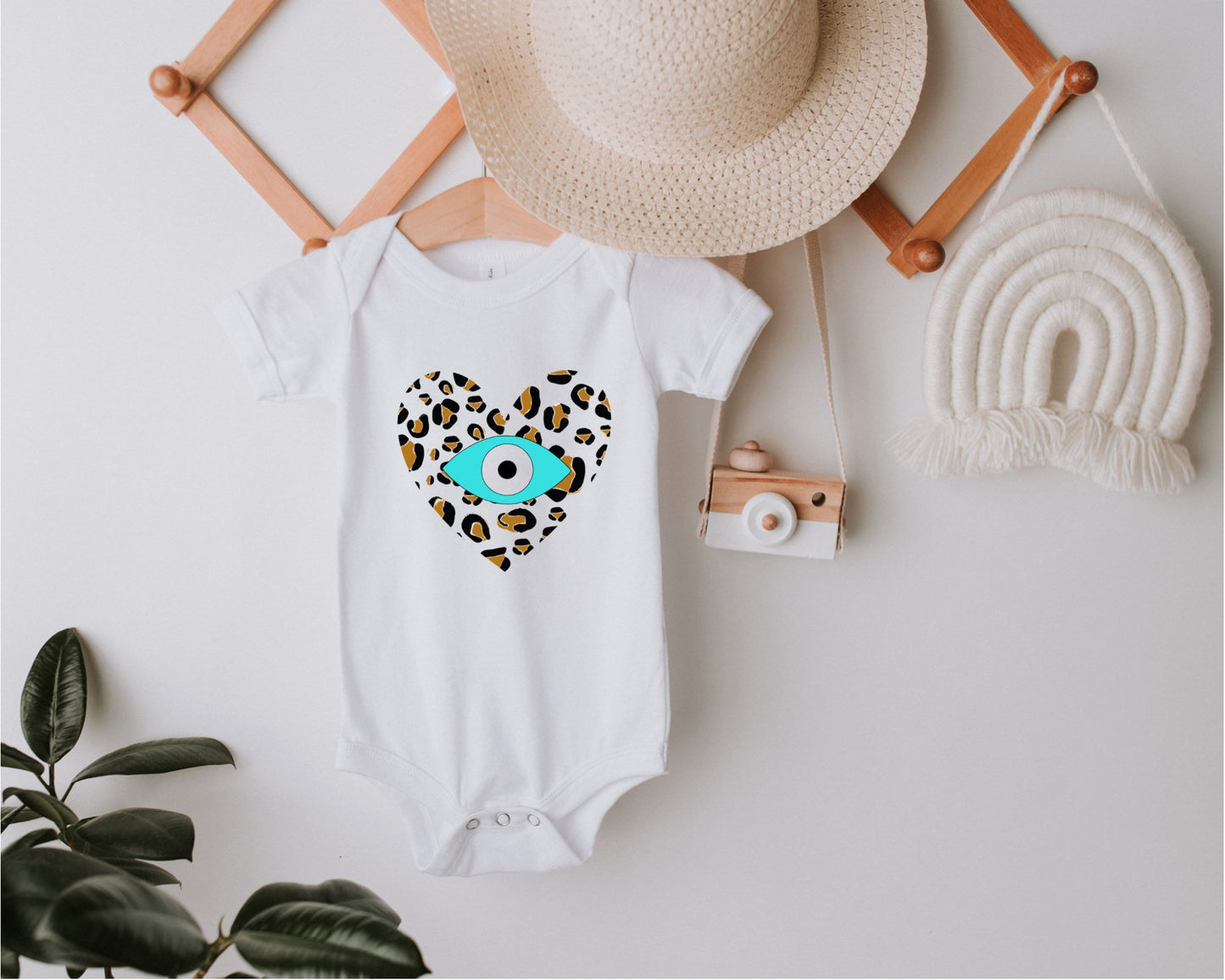 Leopard And Eye Baby Onesie