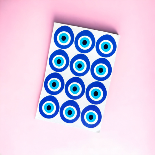 Evil Eye Stickers 1 Shet