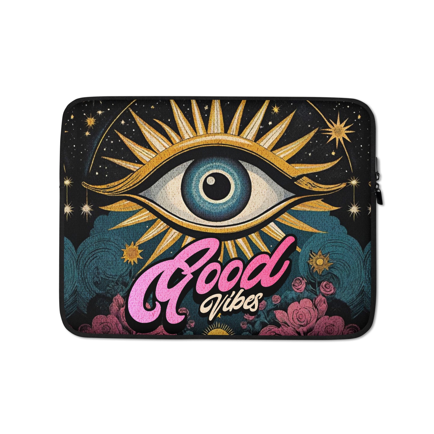 Good Vibes Retro Laptop Sleeve