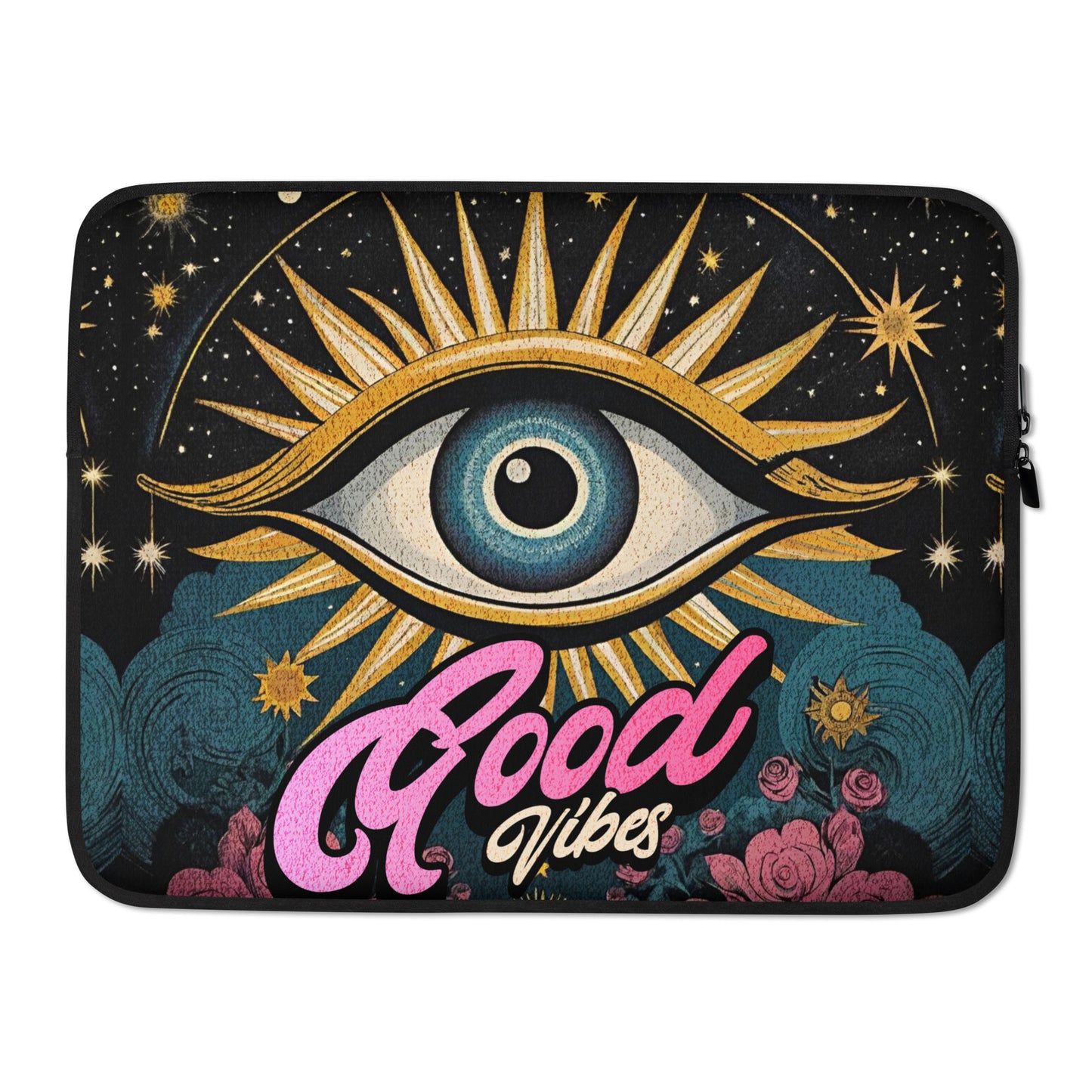 Good Vibes Retro Laptop Sleeve