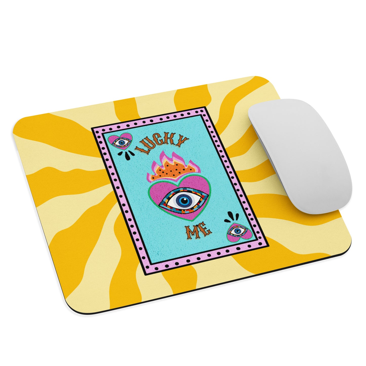 Lucky Me Evil Eye Mouse pad