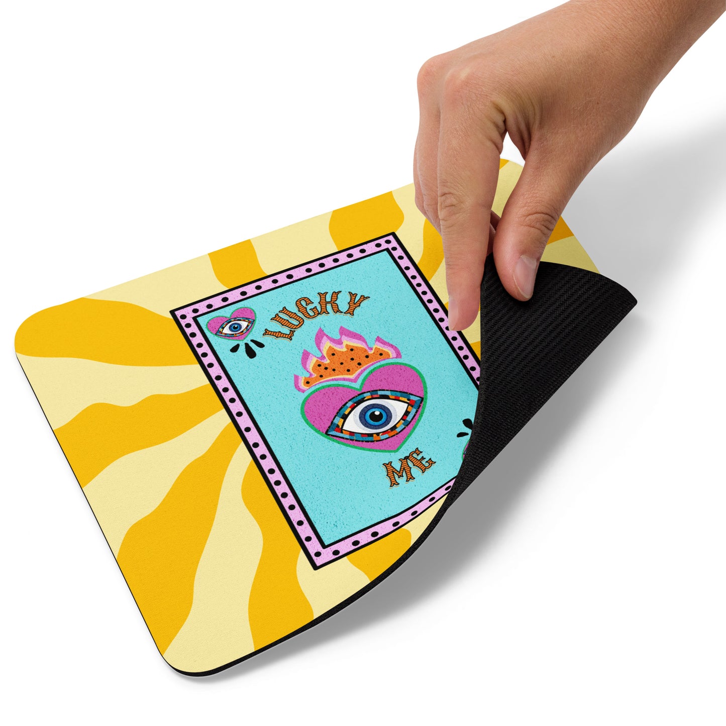 Lucky Me Evil Eye Mouse pad